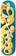 GX1000 Bloody Gold 8.625 Skateboard Deck - teal
