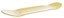GX1000 OG Logo Stain 8.375 Skateboard Deck - yellow - angle