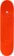 GX1000 OG Logo Stain 8.625 Skateboard Deck - orange - top
