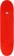GX1000 OG Logo Stain 8.75 Skateboard Deck - red - top