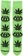 686 HUF 2-Pack Snowboard Socks - black pair + green pair - 2 front
