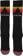 Burton Kids Emblem Midweight Snowboard Socks - true black - front