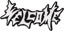 Welcome Barb 6.5" Sticker - black/white