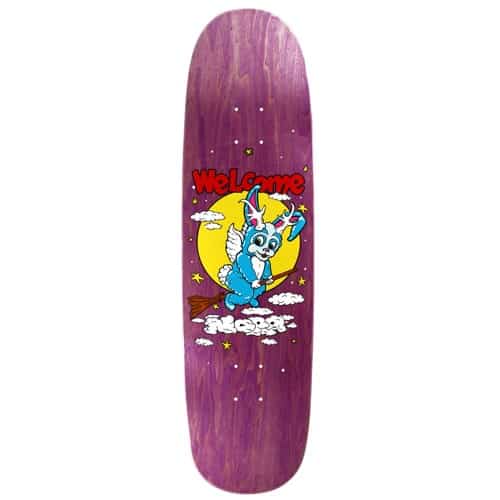 Welcome Full Moon 8.8 Sphynx Shape Skateboard Deck - purple