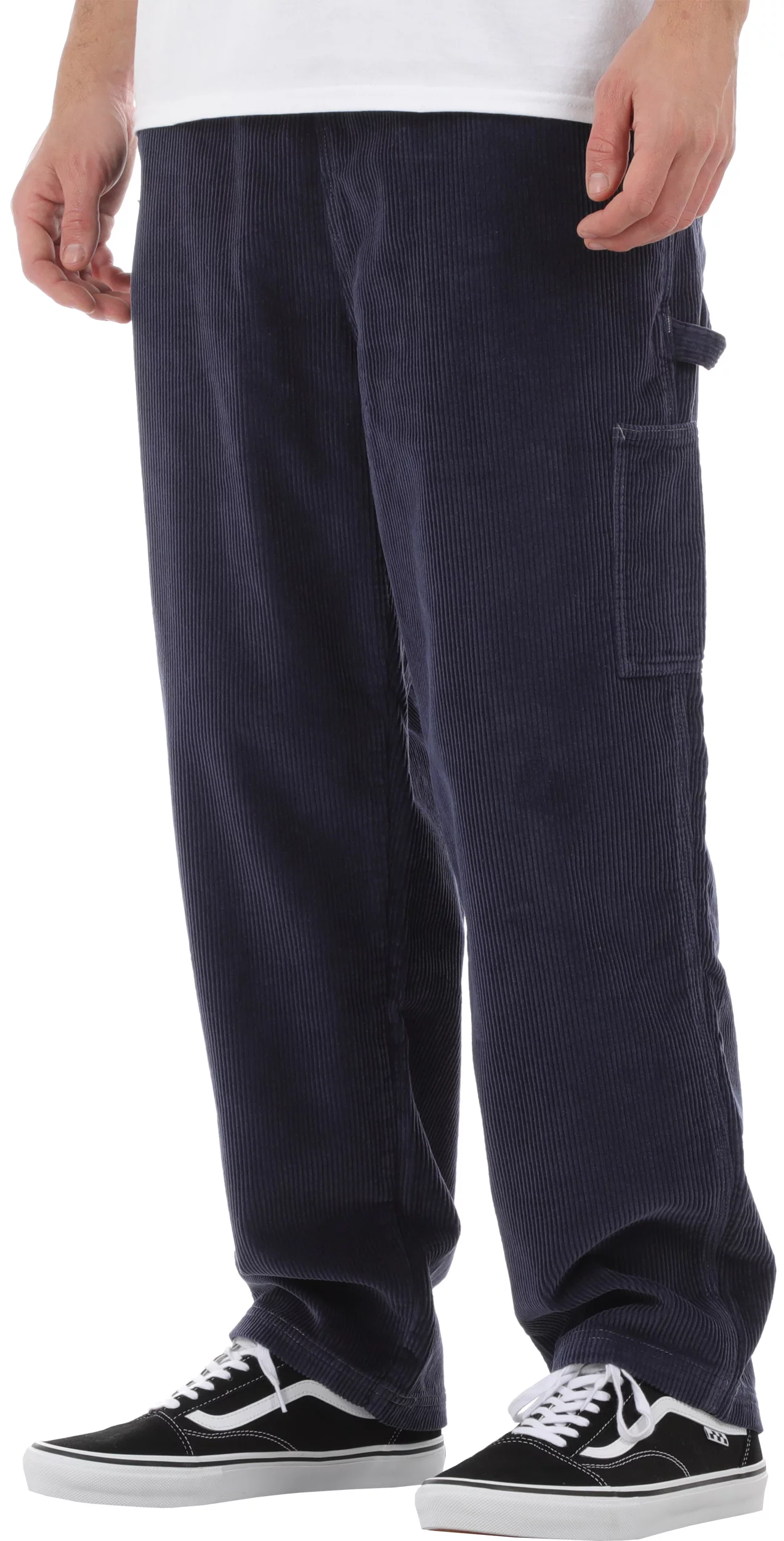 Bronze 56k Corduroy Relaxed Pants - navy | Tactics