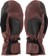 Howl Sexton Mitts - maroon - palm