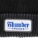 Thunder Script Patch Beanie - black/charcoal/blue - front detail