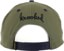 Krooked Mermaid Fish Snapback Hat - olive/navy - reverse