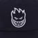 Spitfire Bighead Unstructured Snapback Hat - navy/white - front detail