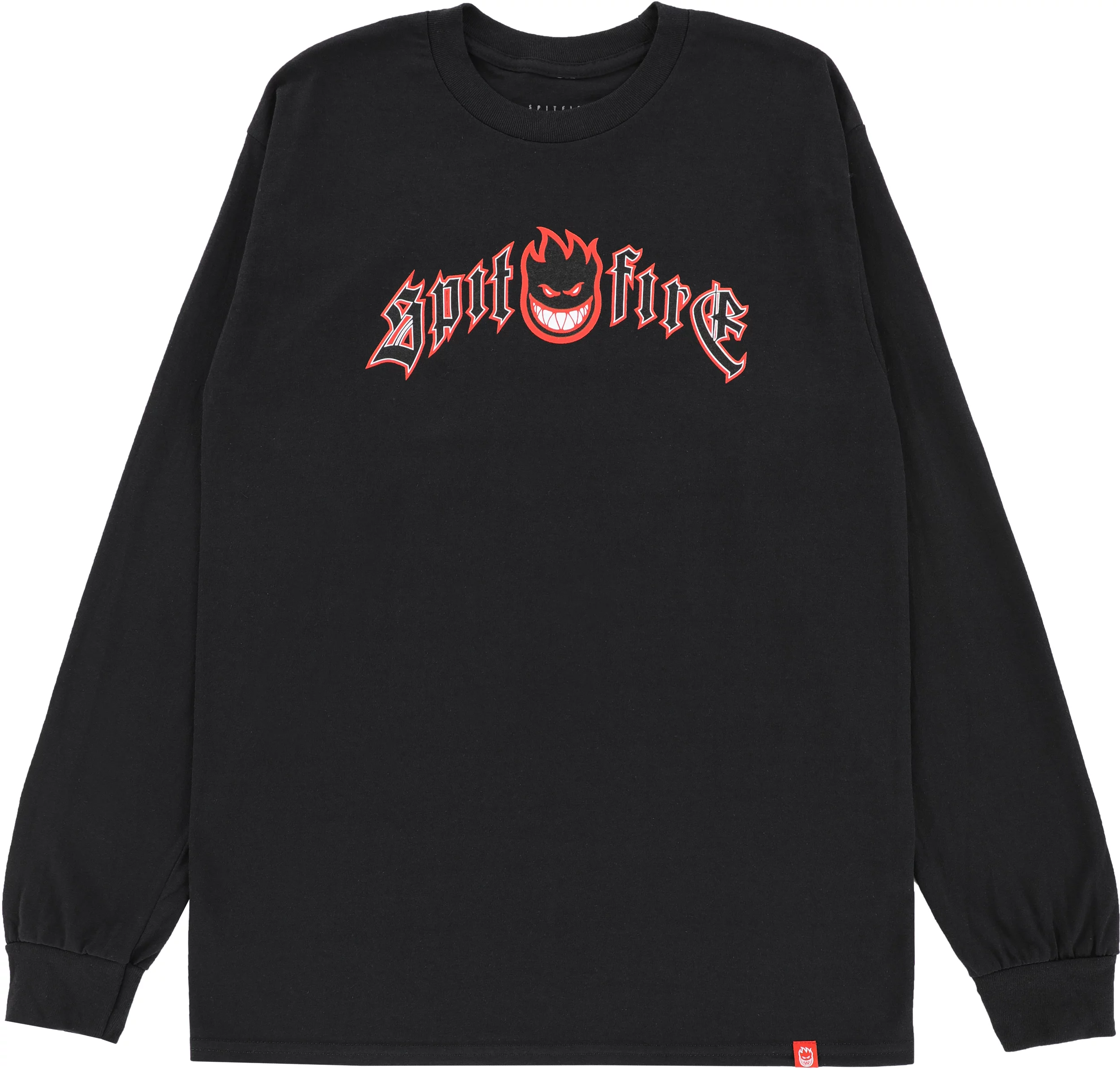 Spitfire Immortal Fire L/S T-Shirt - black/red-black-white | Tactics