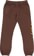Anti-Hero Grimple Stack Sweatpants - brown/orange-yellow-black - reverse