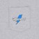 Thunder Bolt Script Pocket T-Shirt - sport grey/white-blue-black - front detail