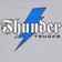 Thunder Bolt Script Pocket T-Shirt - sport grey/white-blue-black - reverse detail