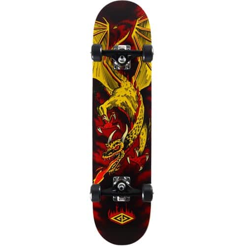 Glenn専用　レッドディスカコラール Powell Peralta Flying Dragon 7.625 Soft Wheel Complete Skateboard