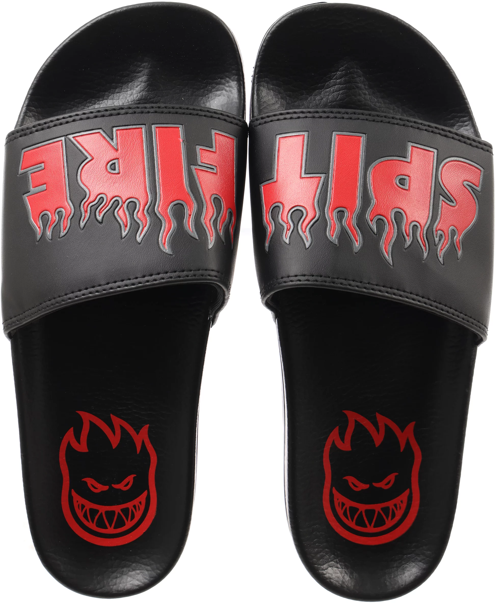 Red and black Slide Sandals Fanning Tailgate Black/Red Men main image 3