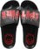 Spitfire Demonseed Script Slide Sandals - black/red/white - pair