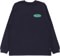 Manastash Hemp Original Logo L/S T-Shirt - navy - front
