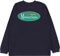 Manastash Hemp Original Logo L/S T-Shirt - navy - reverse