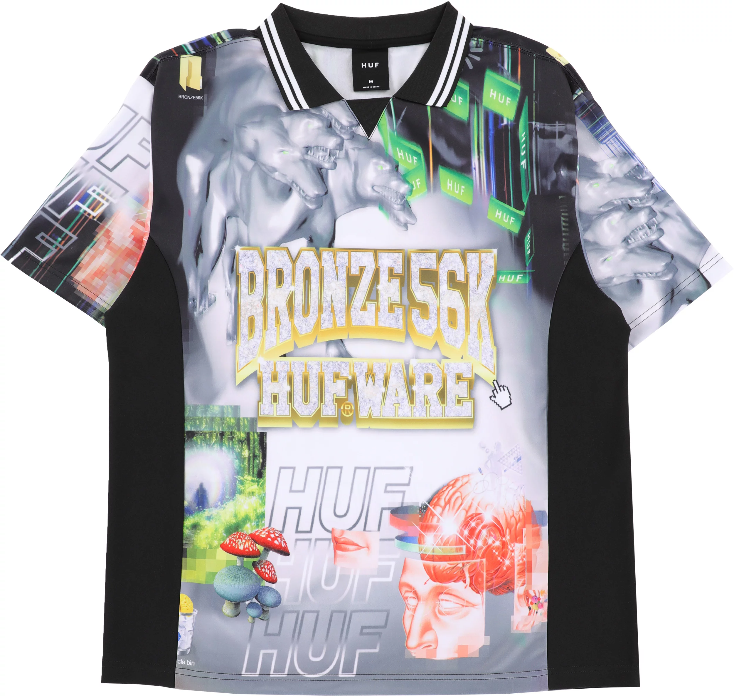 HUF Bronze 56K Glitched Soccer Jersey - multi | Tactics