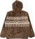 HUF Bronze 56K High Pile Full Zip - brown - reverse