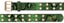Loosey Snake Skin Grommet Belt - green - detail