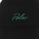 Polar Skate Co. Varsity Logo Sai Strapback Hat - black/emerald - front detail