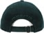 Polar Skate Co. Cord Stroke Logo Strapback Hat - dark emerald - reverse