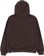 Chocolate Work Label Premium Hoodie - chocolate - reverse