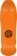 Santa Cruz Roskopp Face 9.5 LTD Reissue Skateboard Deck - orange - top