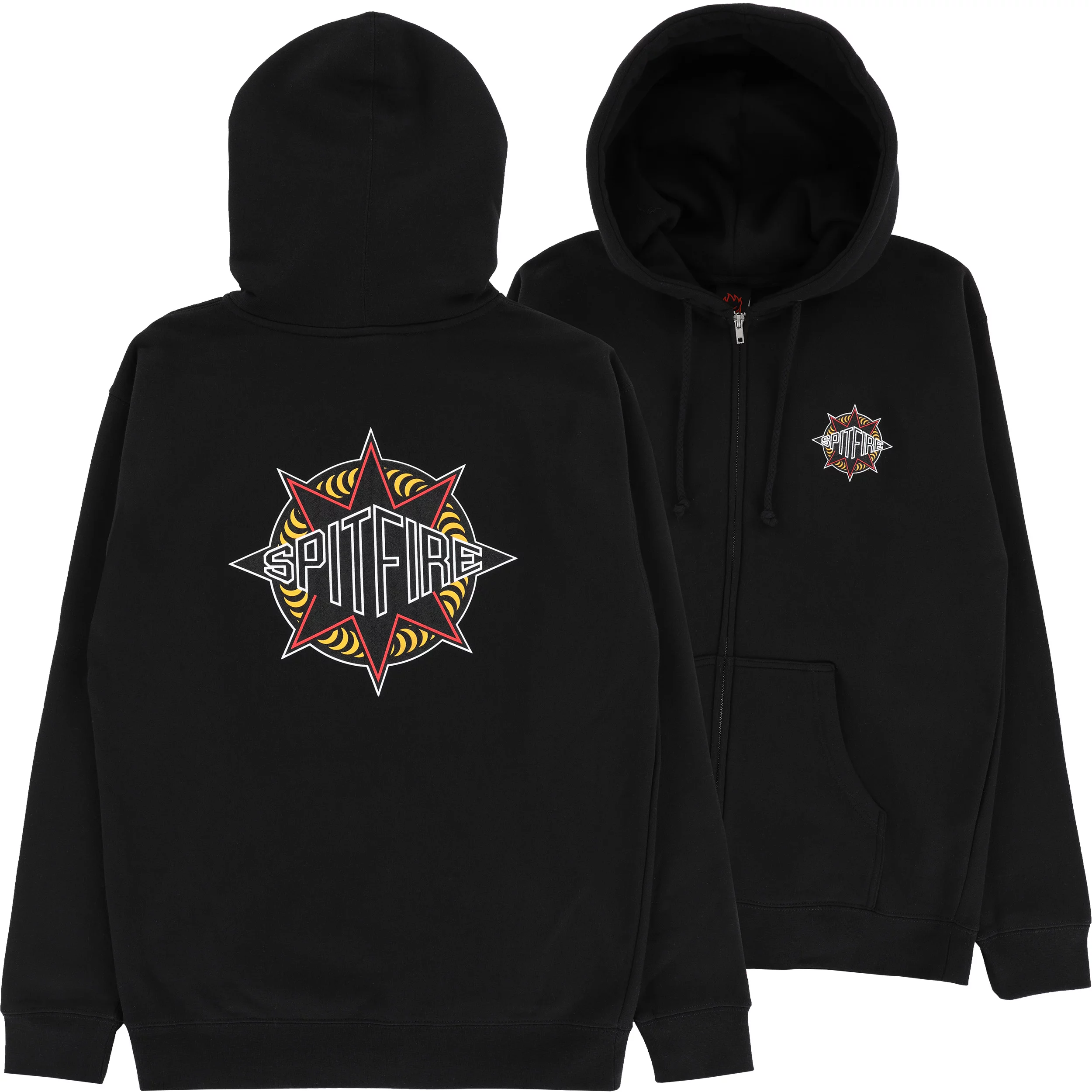 Spitfire Sure Shot Zip Hoodie - black | Tactics