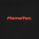 FlameTec Classic Logo Hoodie - black/red - front detail