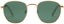 I-Sea Cooper Polarized Sunglasses - gold/green polarized lens - front