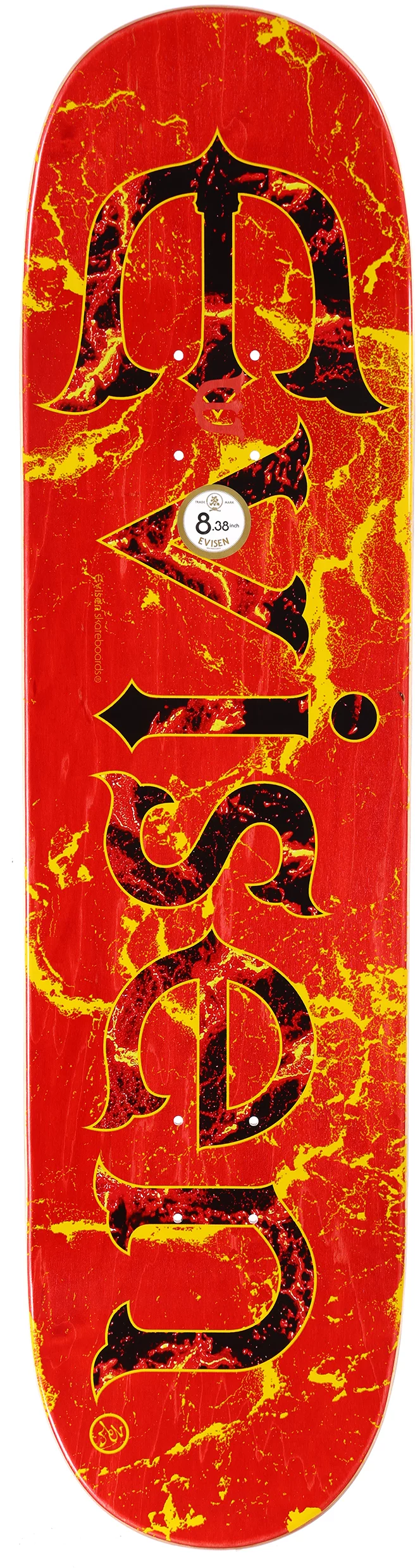 Evisen Evi-Logo 8.38 Skateboard Deck - magma | Tactics