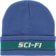 Sci-Fi Fantasy Stripe Fold Logo Beanie - blue