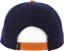 Sci-Fi Fantasy Display Snapback Hat - navy/orange - reverse
