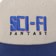 Sci-Fi Fantasy Display Snapback Hat - oatmeal/blue - front detail