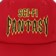 Sci-Fi Fantasy Biker Logo Trucker Hat - red - front detail
