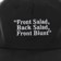 Jenkem Front Blunt Strapback Hat - black - front detail
