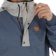 Volcom Longo 20k Pullover Jacket - indigo - front detail