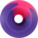 Speedlab Cruiser Skateboard Wheels - purple/pink split (90a) - reverse