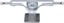 Slappy ST1 Hollow Lights Skateboard Trucks - polished/gun metal 8.25 - reverse