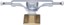 Slappy ST1 Inverted Hollow Lights Skateboard Trucks - polished/gold 8.25 - reverse