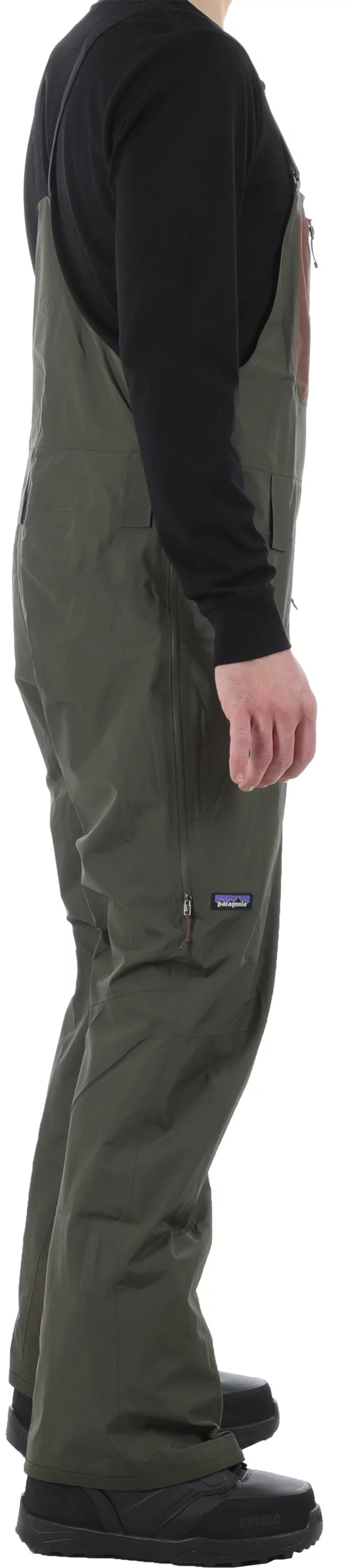 Patagonia Powder Town Bibs Pants - pine needle green | Tactics