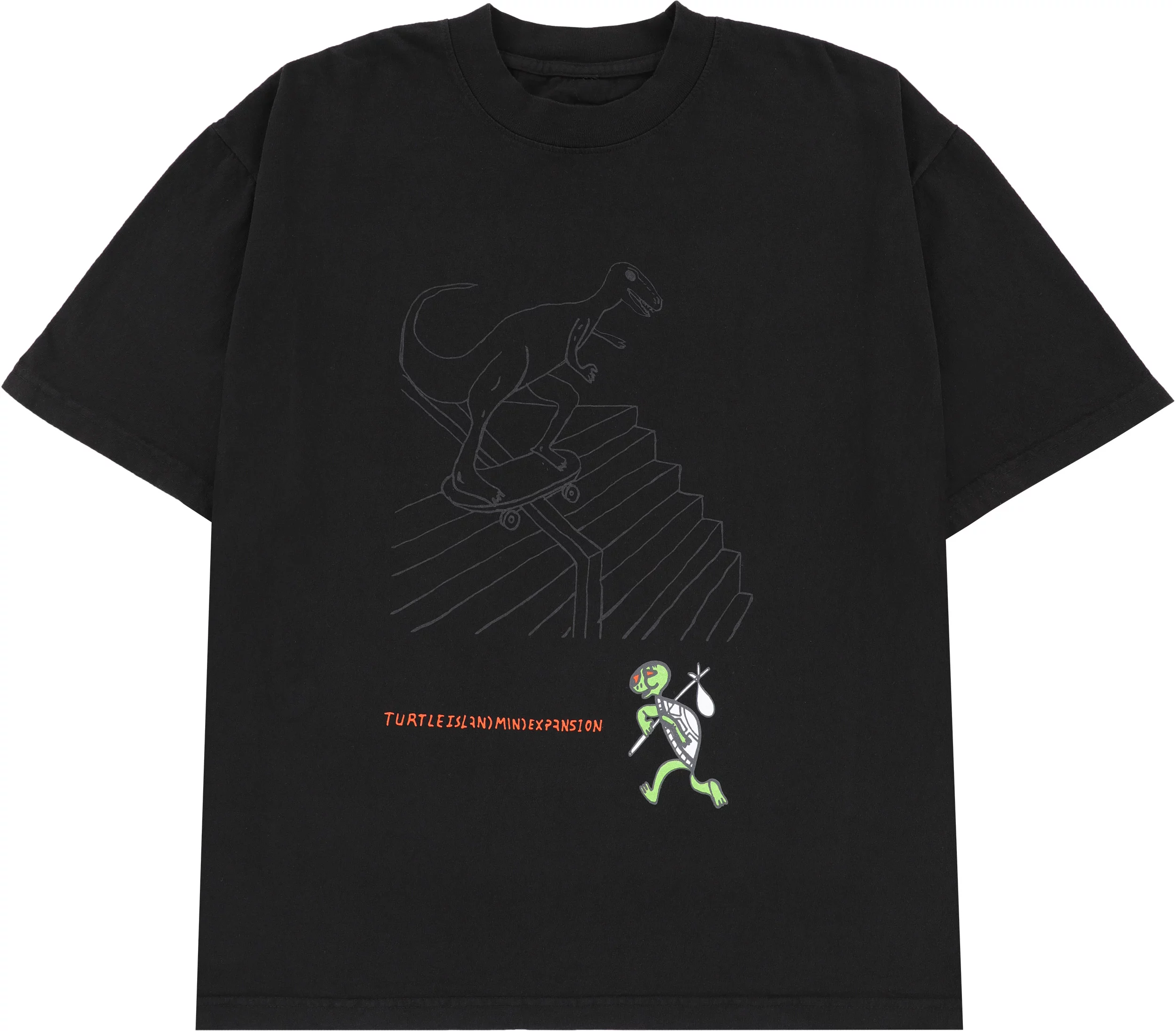 Turtle Island Mind Expansion Back Board T-Shirt - black | Tactics