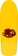 Powell Peralta Bruce Lee Skull & Numchuck 10.0 166 Shape Skateboard Deck - yellow - top
