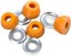 Independent Genuine Conical Cushions Skateboard Bushings (2 Truck Set) - orange (medium) - set