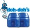 Shortys Doh Doh's Quad Pack Skate Bushings (2 Truck Set) - blue