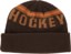 Hockey Friendly Beanie - brown - reverse