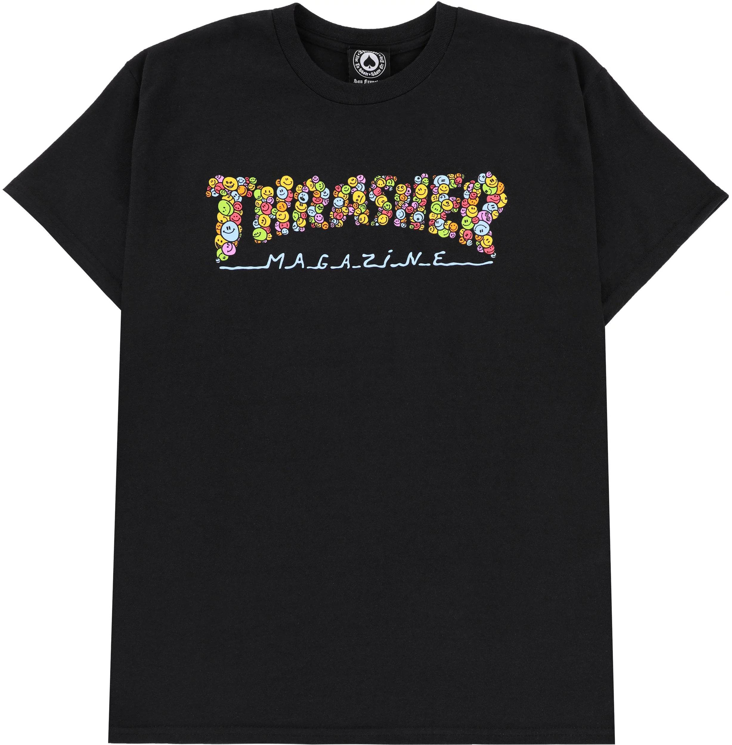 ★Thrasher Smile By Spanky T-Shirt 関税込★ Thrasher Smile By Spanky T-Shirt - black | Tactics