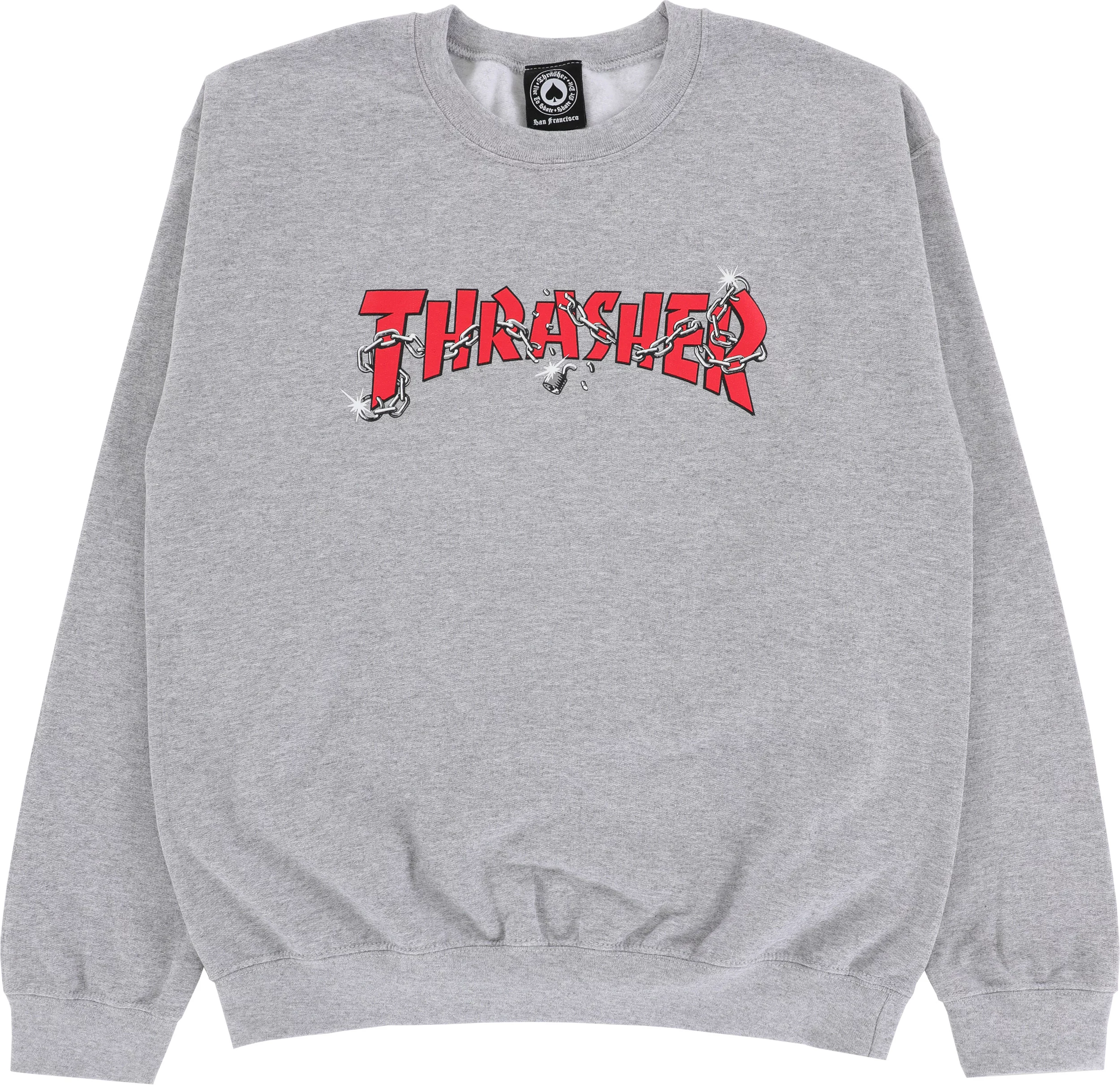 【THRASHER】 TRASHER CREW [GREY] Thrasher Trasher Crewneck | Grey